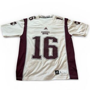 Adidas Mississippi State Bulldogs Football Jersey #16 Men’s Large NCAA College
